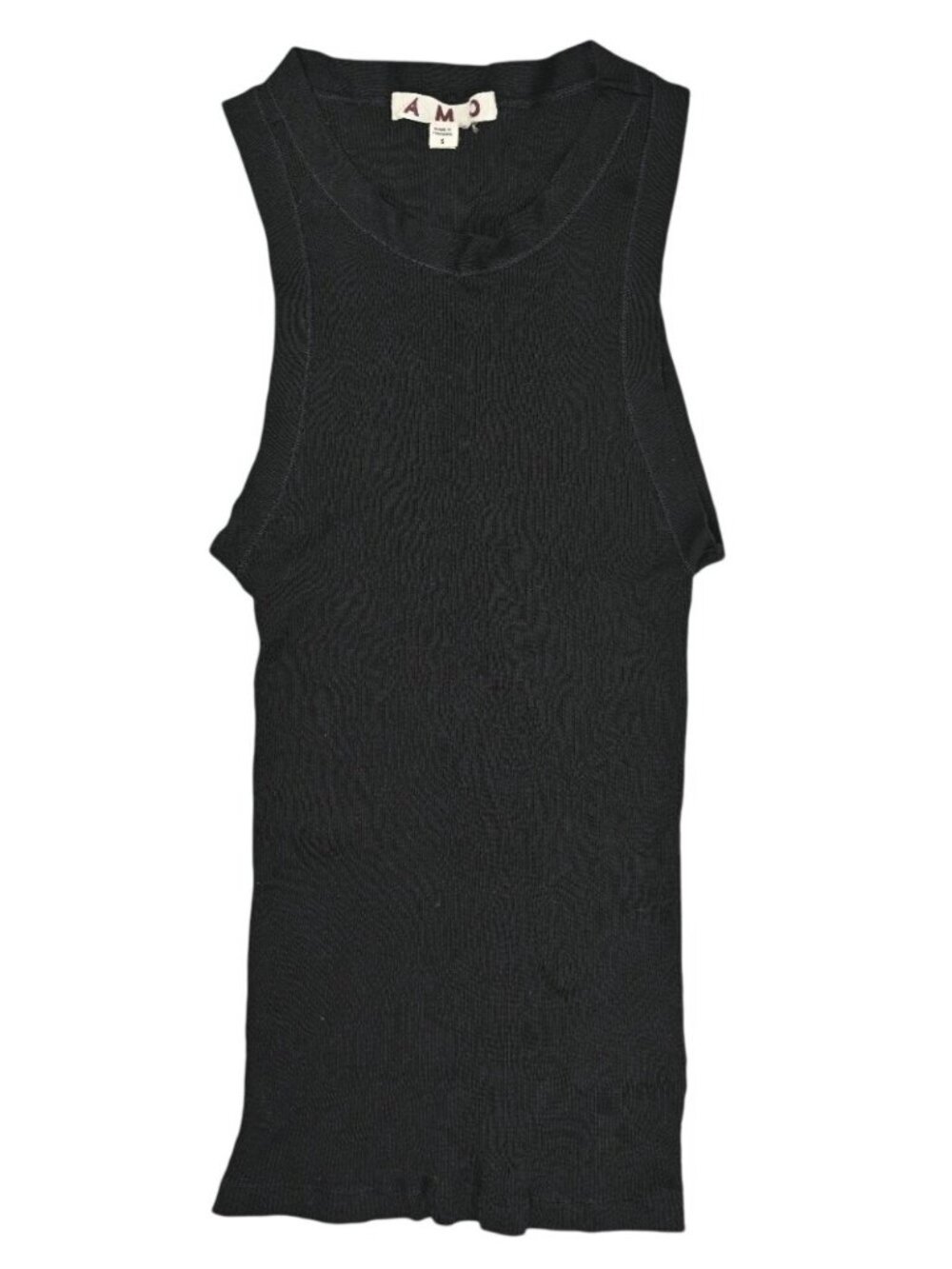 AMO Swoon Knit Tank Top in Black